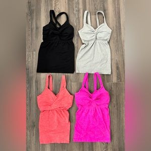 $40 for ALL!  Athleta Twist Front Padded Tanks - Size S!